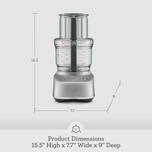Breville BFP610 Sous Chef 9 Cup Food Processor, Small, Brushed Stainless Steel - Image 4
