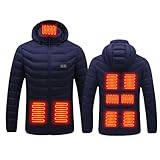 Occasions: Le manteau chauffant est un vêtement d'hiver idéal, adapté pour les trajets quotidiens et les activités de plein air telles que la randonnée, la pêche et le cyclisme