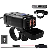 Amazon | BlueFire バイク用 デュアルポート USB充電器