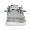 HEYDUDE - Men's Wally Canvas - Casual Slip-On Shoes - Moccasin Style, Light Grey, 7 UK #2