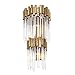 Matrix 2-Lt 2-Tier Sconce - Havana Gold