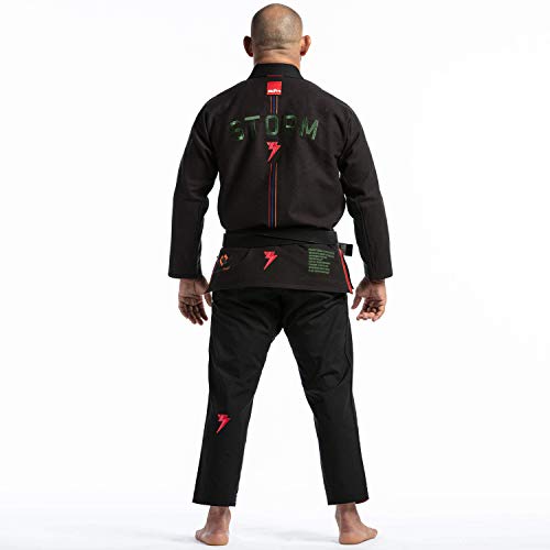 Kimono Jiu Jitsu Storm Stealth T3 Sub96 Preto-A2