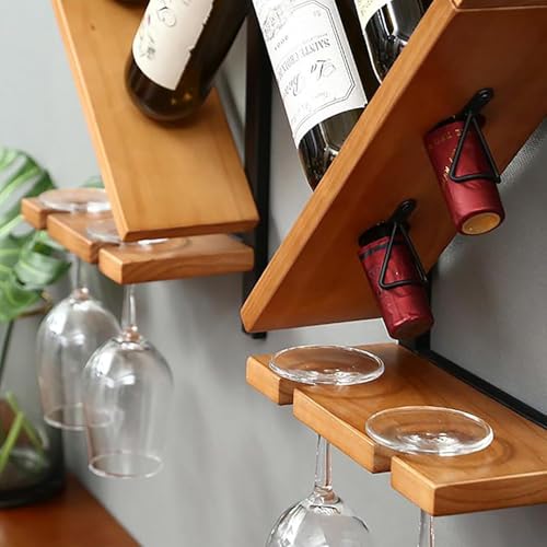 Casier à vin mural gain de place pour optimiser les petits bars