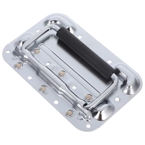 Garneck Spring Loaded Chrome-Plated Aviation Case Handle for Trunk Lifting Pull Heavy Duty Toolbox and Industrial Equipment Chest Easy Install Multipurpose Cabinet Hardware