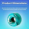 Sure-Grip Boardwalk Outdoor Roller Skates Wheels | Made with Urethane & 65mm Diameter | Suitable for Complete Wheels Replacement Made in USA (Set of 8 Wheels)