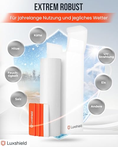 Luxshield Lackschutzfolie 12x100cm für Auto, Motorrad, Bike - Schutzfolie transparent glänzend, selbstklebend, Meterware aus DE