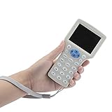 【𝐒𝐞𝐦𝐚𝐧𝐚 𝐒𝐚𝐧𝐭𝐚】 RFID Reader Writer, multifrecuencia RFID ID/IC Card Reader Escritor Copiadora Duplicadora Máquina de Copia portátil para Sistema de Control de Acceso con 6 Tarjetas de Escrit