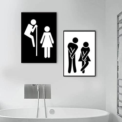 Affiches et gravures pour enfants afin de décorer un mur de salle de bains vide