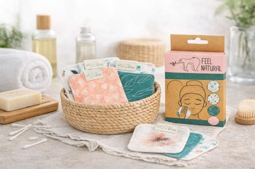 Carré démaquillant Feel Natural (lot de 4)