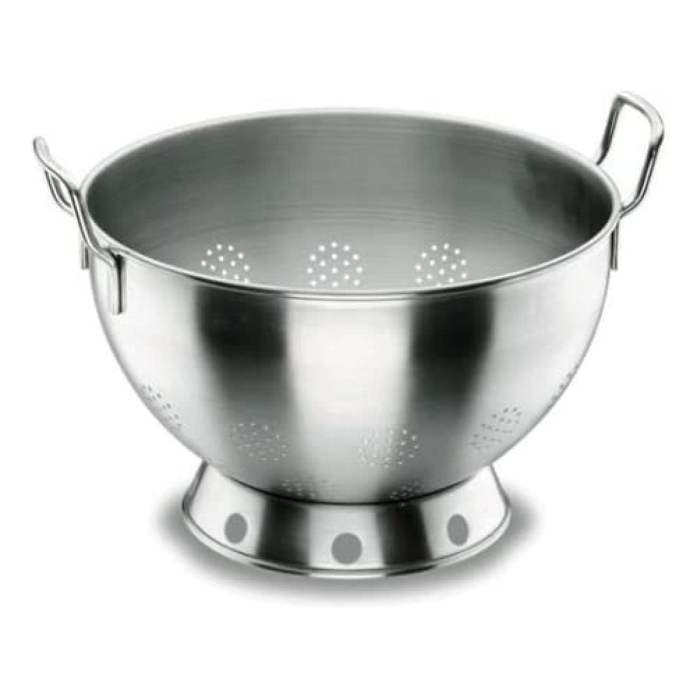 LACOR 50336 Abtropfschussel mit Fussreif 36 cm | Aus lebensmittelechtem Edelstahl gefertigt; hohe Korrosionsbeständigkeit und Haltbarkeit im täglichen Gebrauch