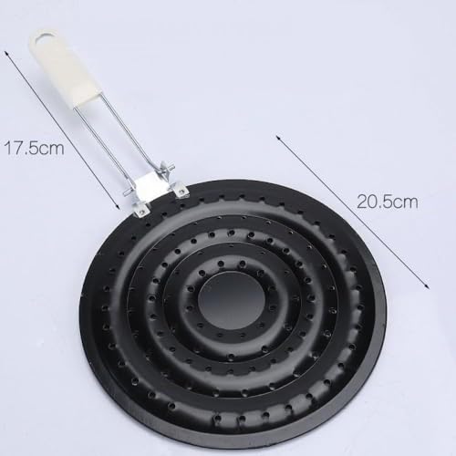Image of Alark Kitchen Heat Diffuser Reducer Flame Guard Open Simmer Plate Frying Plate Solid Stainless Steel Household Kitchen Gas Stove Heat Diffuser Barbeque Cookware Top Plate Item Kitchen Tool Black