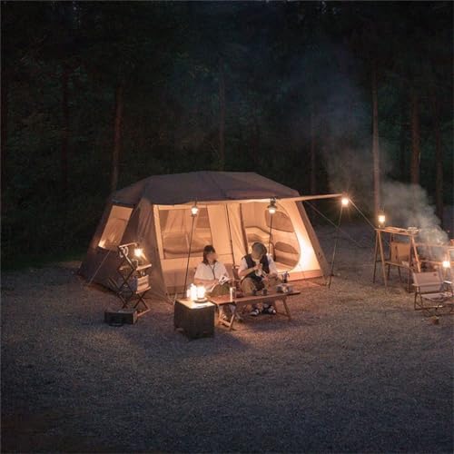 Carpa automática para camping exterior 2 habitaciones 1 hall miniatura 3