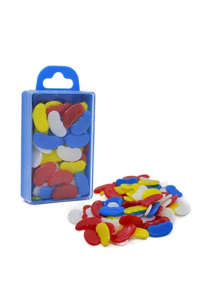 Sayı Fasülyesi 1 Paket Plastik Sayı Sayma Fasülyeleri 1. Sınıflar için Renkli Fasulye