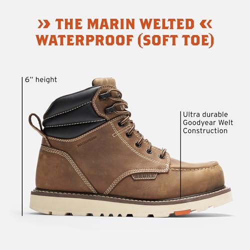 BRUNT Men's The Marin 6" Welted Soft Toe Industrial Boot2