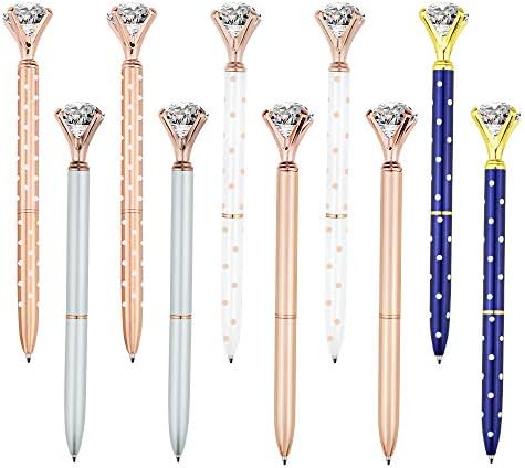 15 Pieces Big Diamond Rose Gold Pen Rhinestones Crystal Metal Ballpoint Pens for Women,Kids,Girls,Co-Workers and Teachers, School and Office Supplies…15 Pieces Big Diamond Rose Gold Pen Rhinestones Crystal Metal Ballpoint Pens for Women,Kids,Girls,Co-Workers and Teachers, School and Office Supplies…15 Pieces Big Diamond Rose Gold Pen Rhinestones Crystal Metal Ballpoint Pens for Women,Kids,Girls,Co-Workers and Teachers,