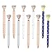 15 Pieces Big Diamond Rose Gold Pen Rhinestones Crystal Metal Ballpoint Pens for Women,Kids,Girls,Co-Workers and Teachers, School and Office Supplies,Black Ink