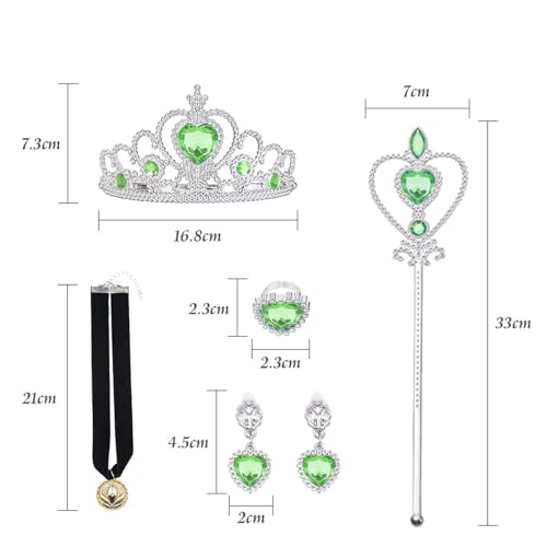 Woxvm Anna Princess Dress For Girls Anna Costume Christmas Birthday Party Princess Dress Up Elsa Costume With Accessories thumb #5