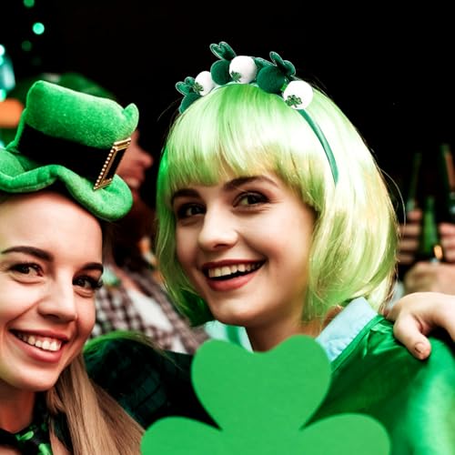 Bandeau feuille vert confortable qui ne serre pas pour coiffure Saint-Patrick - 3