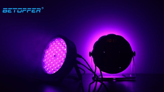 BETOPPER DJ Lumière Soiree DMX LED Projecteur Jeux de Lumière pour Soiree 54 * 2W Blanc Spot Lumière Scène Par Fête Spotlight d'éclairage pour Discothèque Photostudio Théâtre Mariage LC003-H (4 Pack