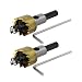 New Lon0167 20.5mm Cutting Featured Dia HSS Triangle reliable efficacy drill hole Toothed Twist Drill Bit Hole Saws 2pcs(id:42e f1 99 8df)