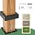 LUXIJOY 12' X 12' Outdoor Pergola with Retractable Canopy, Wood Grain Metal Patio Pergola Shade, Aluminum Pergola for Deck, Backyard, Garden, Poolside