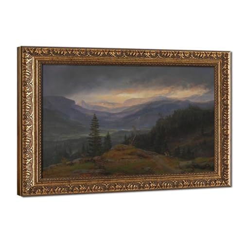 Affiches sur toile Johan Christian Dahl - Décoration murale paysage - 40x61 cm