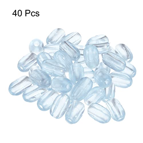 Patas de rejilla para fregadero de cocina MECCANIXITY PVC transparentes paquete 40 miniatura 2