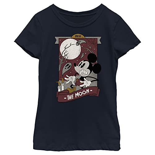 Disney Mickey Classic The Moon Tarot Card Spooky Girls Standard T-Shirt