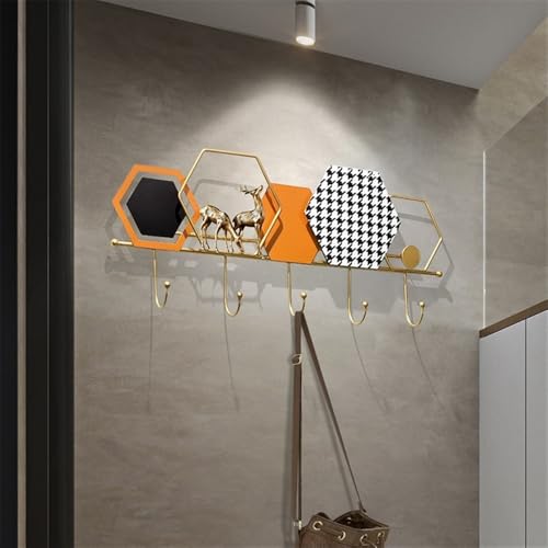 Perchero de pared para entrada soluciona el desorden de abrigos y llaves 6