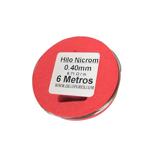 DecoPorex – Bobina hilo de resistencia de Nicrom 0,40 mm – 6 metros