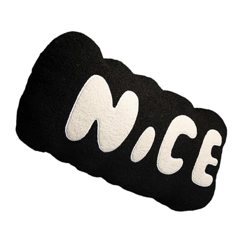 Almohada tierna para adultos, Almohada de letras,Niza Letra Tirar almohadas abrazos | Cojín de sofá Fantasía para Chicas, Amigas, Adolescentes