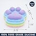 Handmade Giant Rainbow Cat Paw Squishy Toy - Tabas Silicone Ultra-Soft Sticky Stress Relief Fidget Sensory Toy, Fun and Cute Plaything Perfect Squeeze Toy for Birthday Gift (Medium)