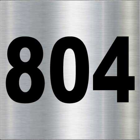 Number plate 804 Room, Hotel, Hospital, Lodge,Apartment, Flat,Door No,College, Library, Rack Numbers Warehouse, Steel brushed type color ACP Board with PVC waterproof Black sticker-image-26