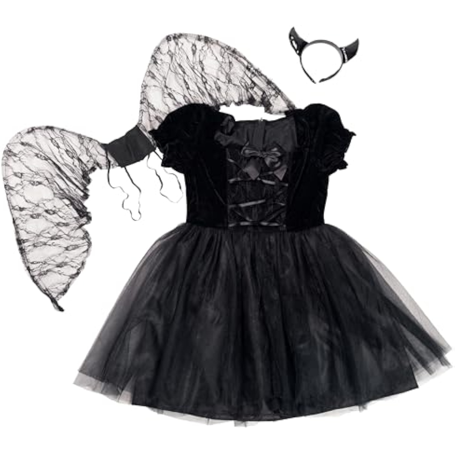 クリアストーン(Clearstone) コスプレ ハロウィン ロマンティックデビル レディース ブラック 詳細画像2