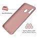 TJS Phone Case Compatible with Samsung Galaxy A20/Galaxy A30, with [Tempered Glass Screen Protector] Glitter Bling Cute Girls Women Design Dual Layer Heavy Duty Hybrid Cover (Rose Gold)