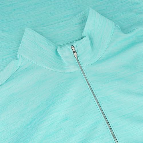 Greg Norman Utility 1/4-Zip Oceanic Heather Outerwear Men L