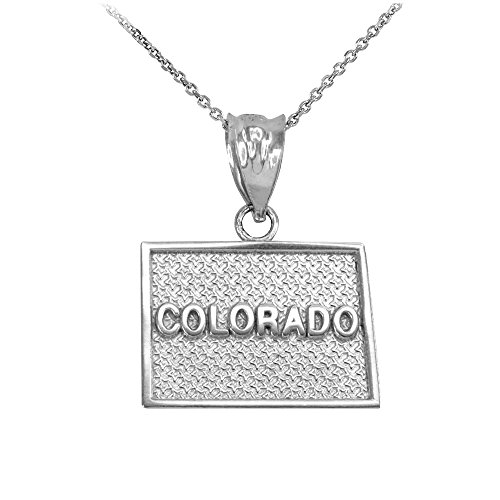 Colorado State Map Pendant Necklace