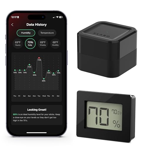 Klaro Valet - �X�}�[�g���x���j�^�[&���x���x�v�Z���T�[�AKlaro Humidor�K�C�h�t���������AWiFi�u���b�W&�f�W�^���f�B�X�v���C24����365�������[�g���j�^�����O-iOS&Android�p�u���b�N�|���b�V���d�グ