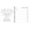 Johanna Basford 12-Month 2026 Weekly Coloring Calendar Calendar Engagement Calendar, June 3, 2025