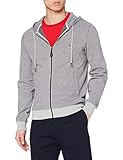 hilfiger hoodie herren grau Nicht zutreffend Tommy Hilfiger Herren Herringbone Hooded Zip Through Pullover, Medium Grey Heather, L