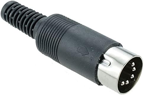 5-Pin DIN Plug Connector 180° Configuration