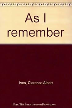 Hardcover As I Remember Book
