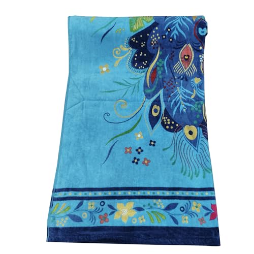 Image of Cotton Bath Towel, 90 x 180 cm, Super Soft and Absorbent, Terry Weave
