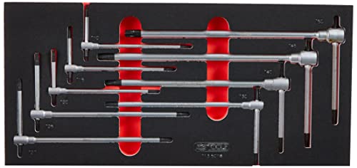 Module de clés mâles Torx KS Tools 713.5018 en mousse T-handle premium - 3