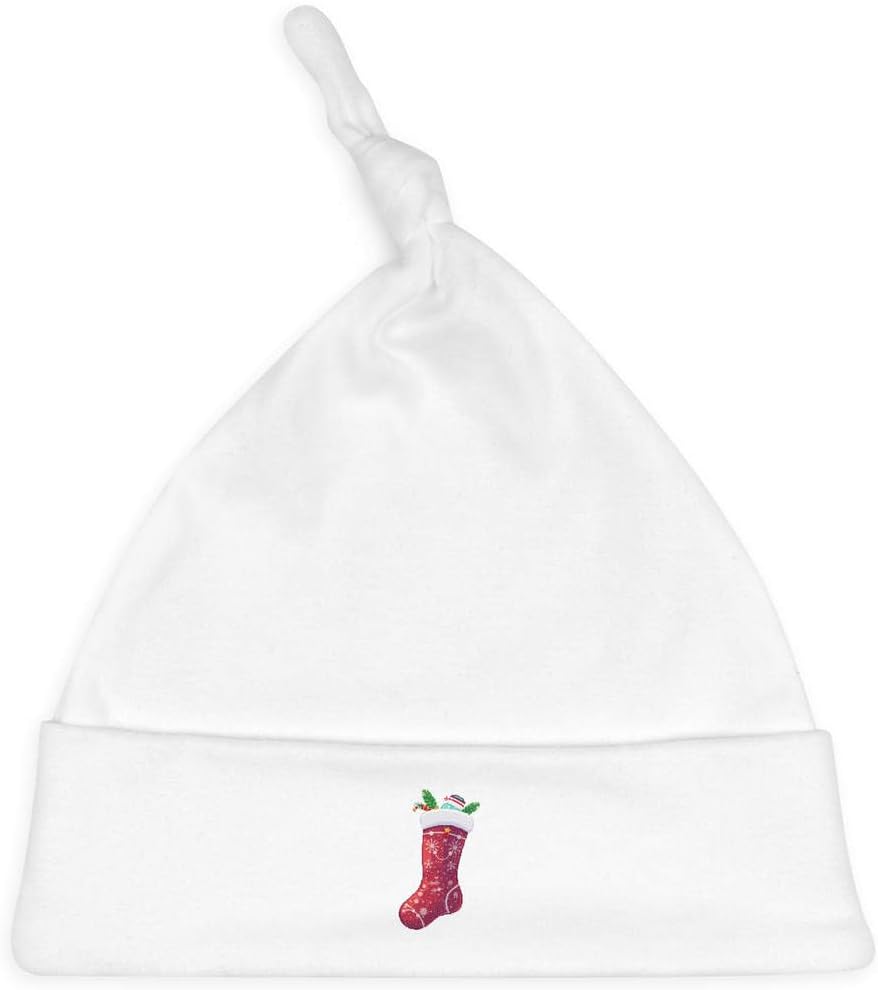 Azeeda 'Filled Stocking' Baby Beanie Hat (BH00042569) White