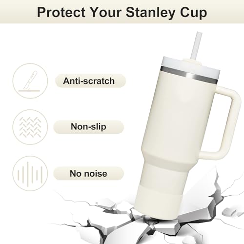 Image of Affute Protective Silicone Boot for Stanley Quencher H2.0 40 30 20 oz & IceFlow Flip 30 20 oz, BPA Free Anti-Noise Anti-Scratch, Stanley Cup Protector Sleeve Cover Boot