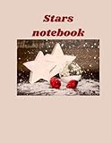 Stars notebook : Navy College Cute Notebooks for Girls Teens Women School Home Office Writing Notes Journal: Size : 8.5 x 11 inch 120 Pages nootebook