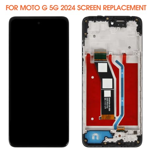 Image of for Moto G 5G 2024 Screen Replacement for Moto G 5G 2024 LCD Display XT2417 XT2417-6 LCD Digitizer Touch Screen Assembly Repair Part with Frame