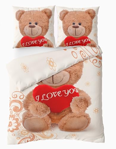 Leonado Vicenti Fleece Bettwäsche Set Deckenbezug 80x80 cm Kissenbezug...