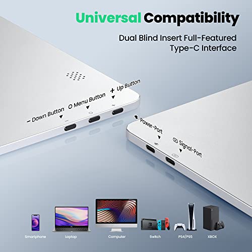 Svantto Portable Monitor [2023 Latest] Fhd 15.6'' Portable Screen For Laptop 400Nits Brightness Travel Monitor, 100% Srgb 1080P Laptop Monitor Extender, Mac Xbox Ps5 Computer Display With Hdmi Cable #TOP4